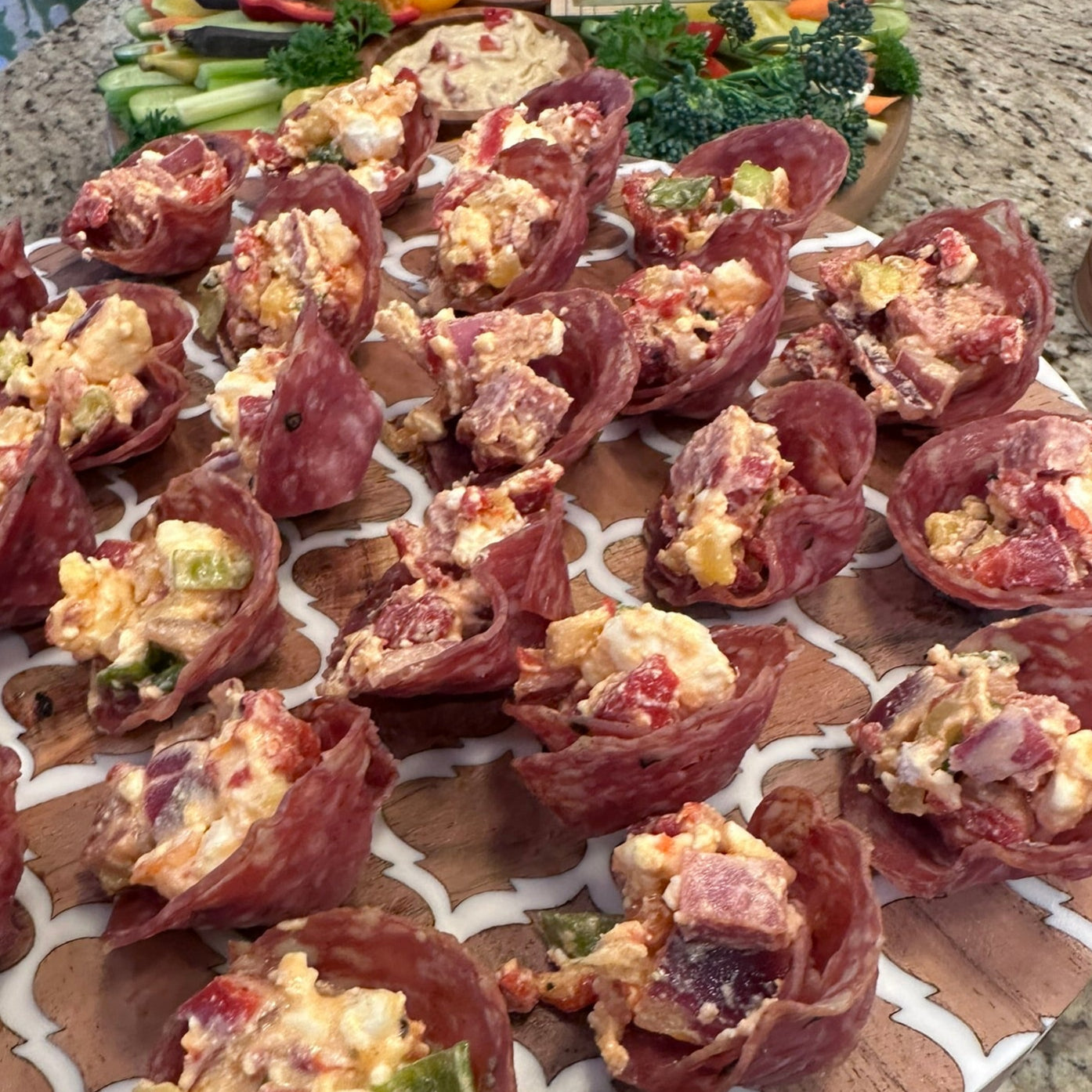 Salami Cups with Mediterranean Grinder (24 count)