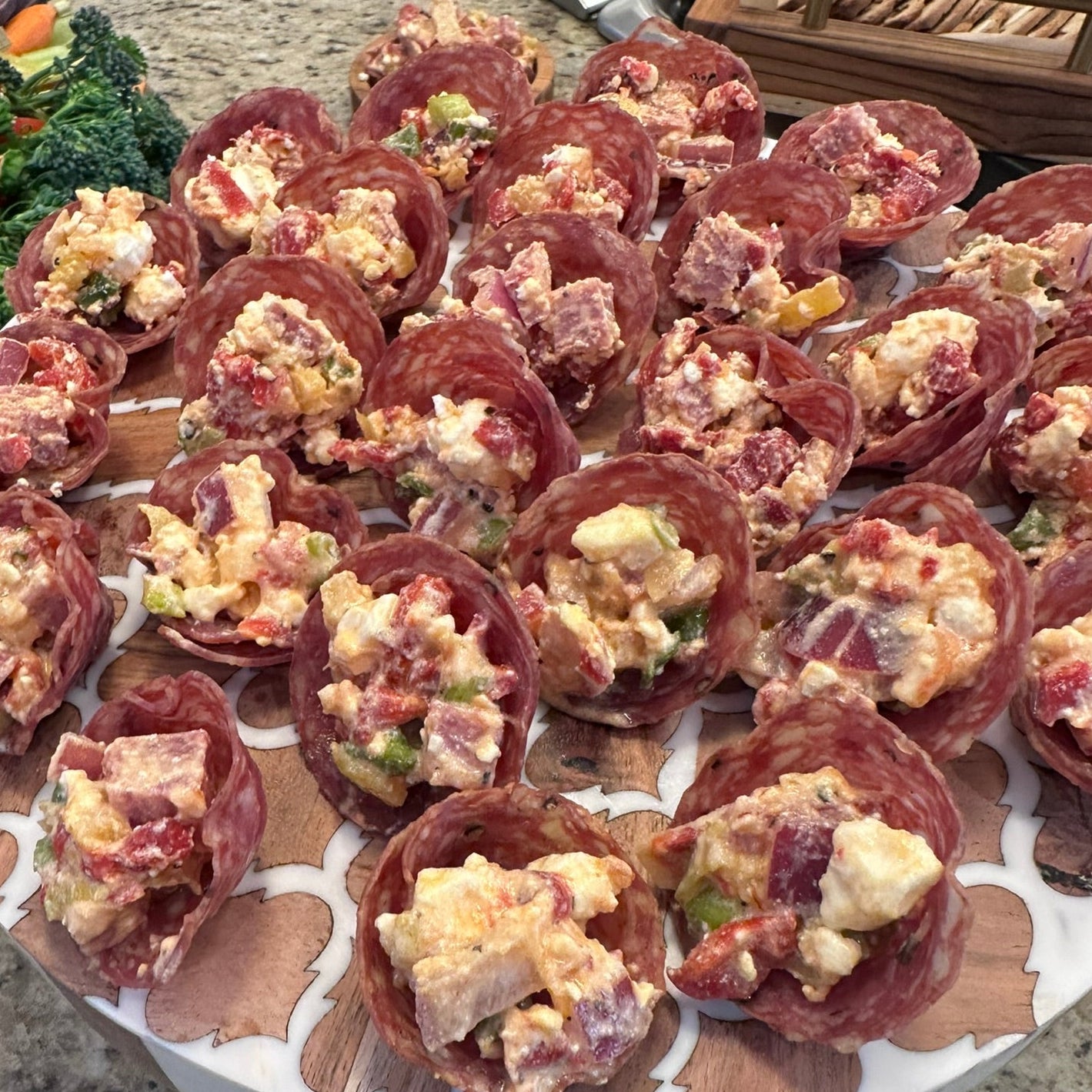 Salami Cups with Mediterranean Grinder (24 count)